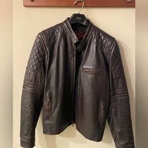 Brand new Marc Moto (full leather) jacket by designer Andrew Marc